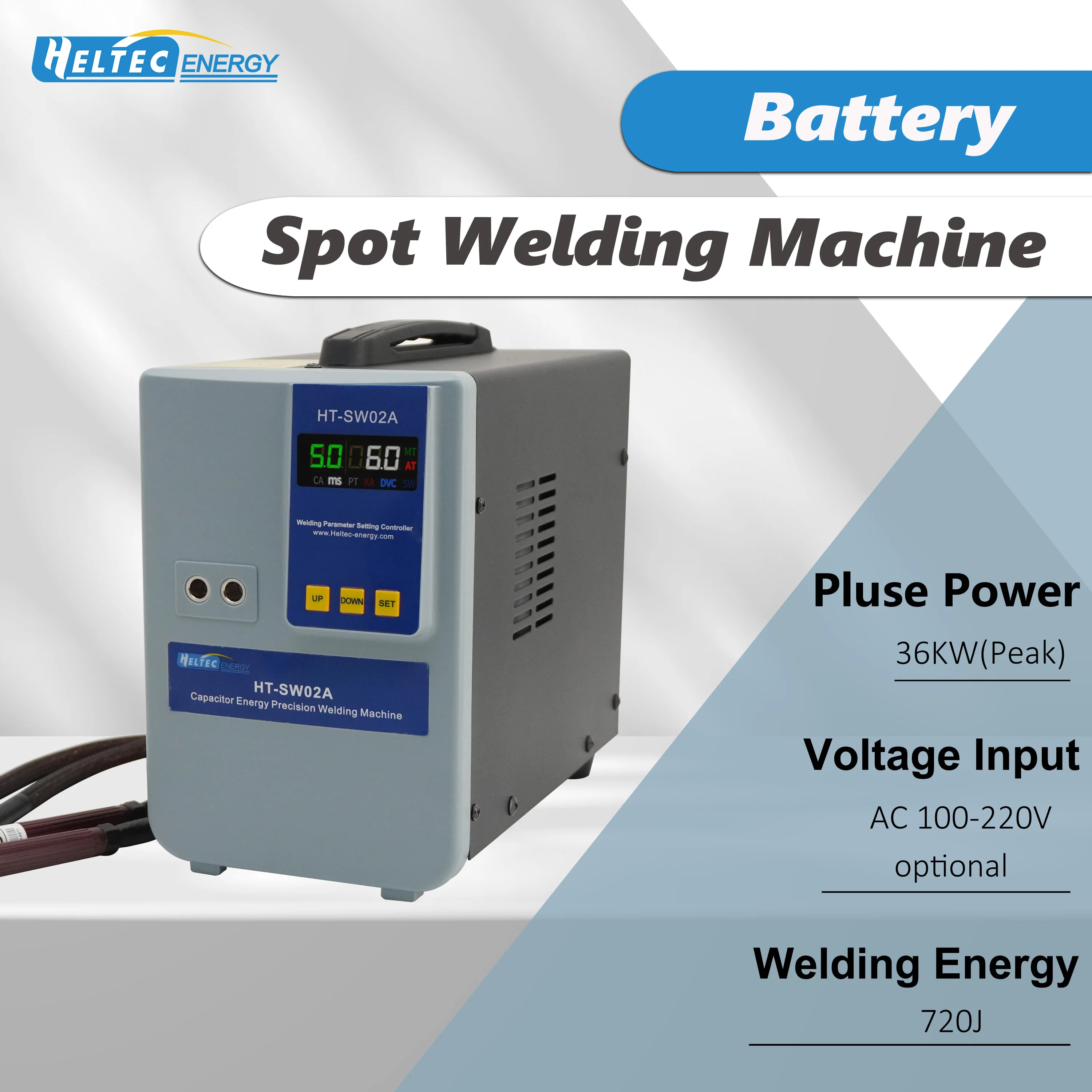 

Heltec 12KW/21KW/36KW/42KW Industrial Intelligent Spot Welder Compact Efficient Welding Tool for Nickel/Aluminum/18650 Batteries