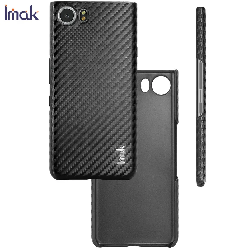 

KEYone DTE K70 IMAK Carbon Fiber Pattern Back Panel for Blackberry DTEK70 Case Phone Black Berry DTEK70 KEY One Shockproof Cover