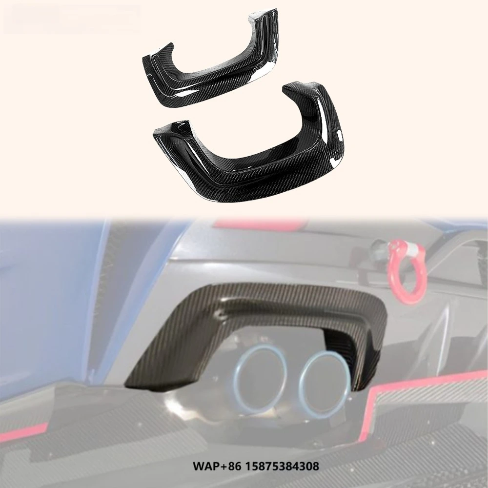

For WRX STI VA Sedan 15-21 Carbon Style Rear Bumper Heat Shield Pair