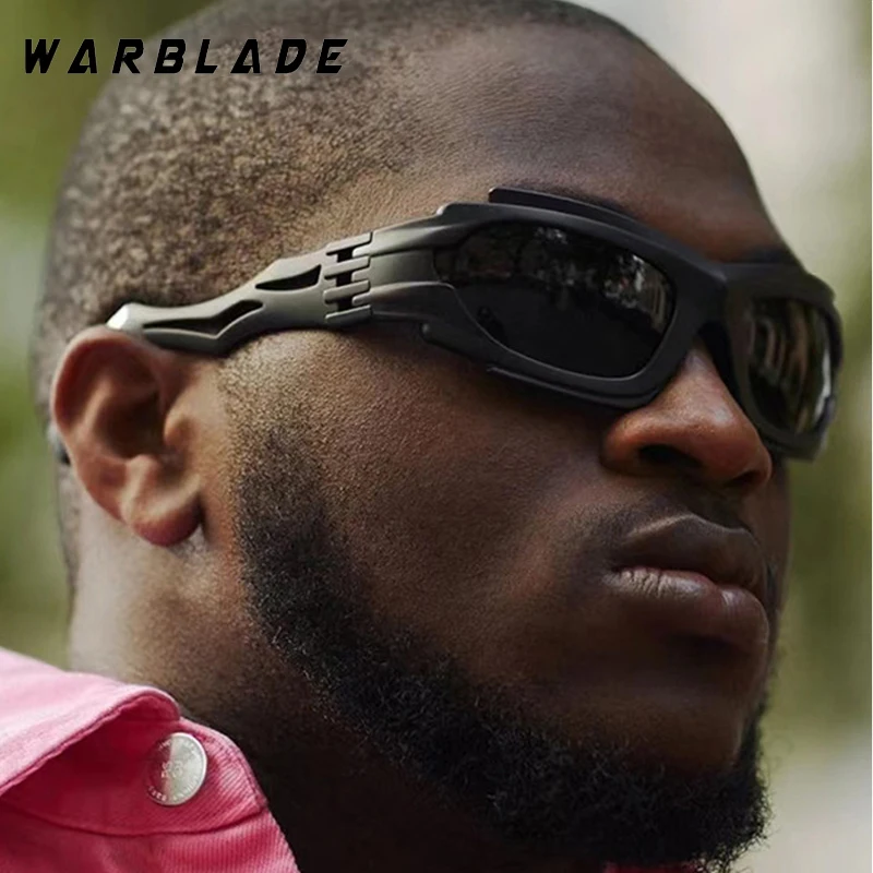 

Steampunk Y2K Sunglasses Fashion Big Frame Protection Irregular Design Sun Glasses Sports Cycling Windproof Goggles UV400 Lentes