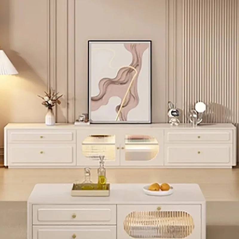 Large Design Tv Consoles Cabinet Elegant Style Boho Simple Clear Tv Stands Room Decor Beauty Archivadores Ornaments Home Decor