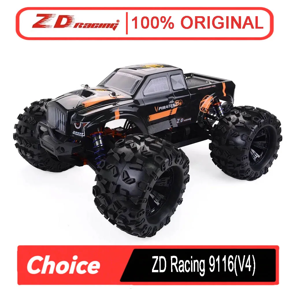 

ZD Racing 9116-V4 1/8 4WD RTR Monster Truck — высокоскоростной внедорожный радиоуправляемый автомобиль 2,4 ГГц, 90 км/ч (MT8, опции багги/трагги)