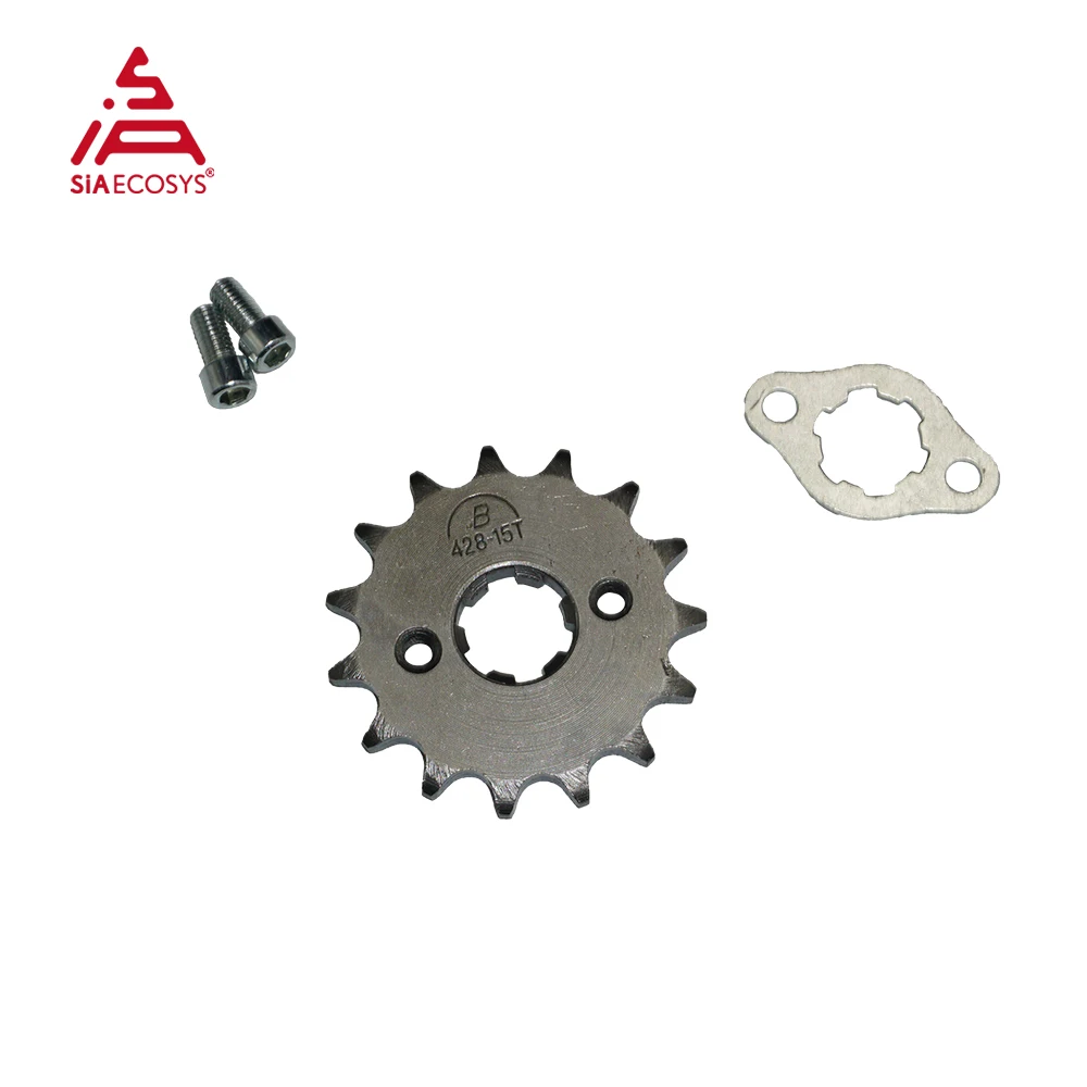 428 15T Chain Sprocket for QS138 70H 90H V1 V2 QS120 Mid Drive Motor with 20mm 6-5 Spline Shaft