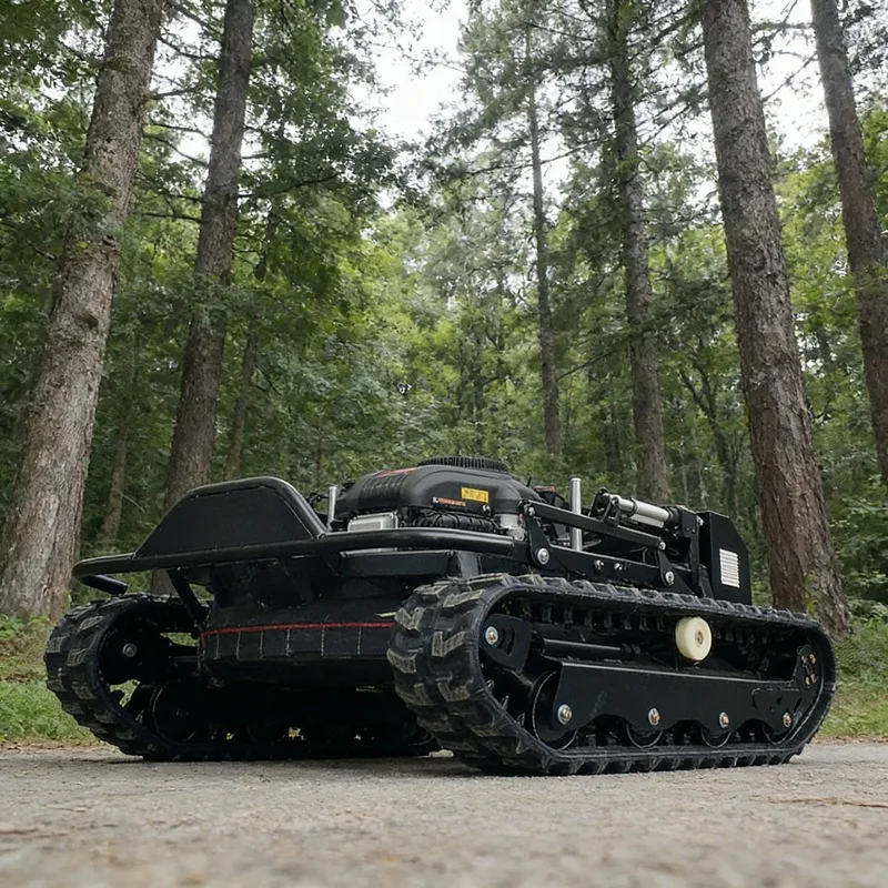 All Terrain Robotic Lawn Mower with Strong Climbing Steep Slope Garden Orchard and Hilly Land Grass Cutting