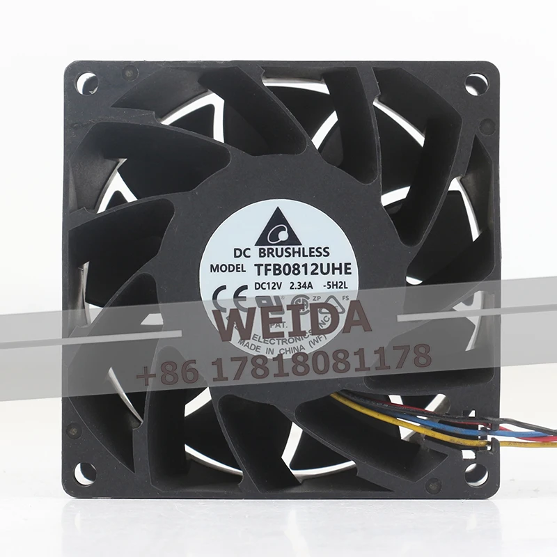 New Delta 12V 2.34A 80X80X38MM mainboard PWM Speed control Server Brute Force TFB0812UHE cooling fan