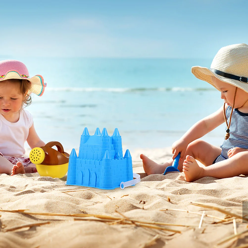 Secchi di sabbia in plastica da 6 pezzi Secchi di plastica per bambini Gioco da spiaggia Secchi di plastica per attrezzi da giardino multifunzione durevoli e durevoli di alta qualità