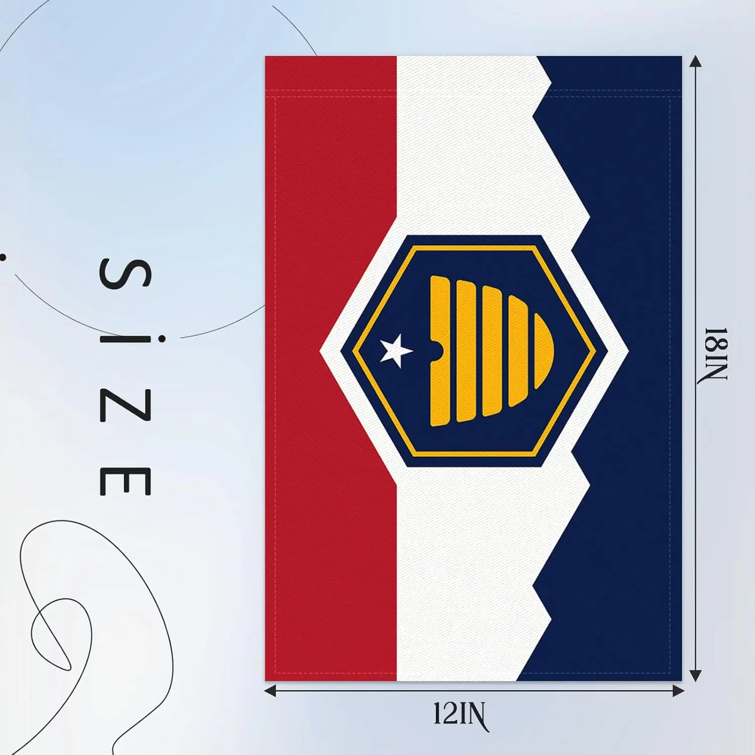 Utah State Garden Flag 12x18 Inch Double Sided States Flags with Vivid Color for Outside Decor, 3 Ply Heavy Duty Utah Flags for 