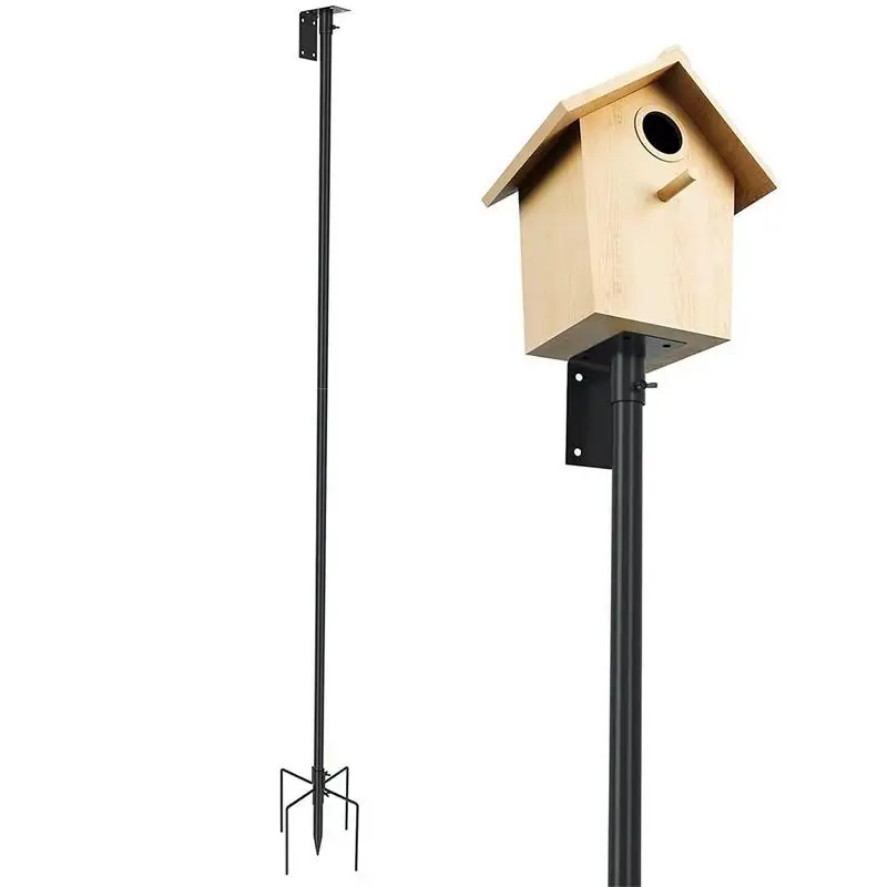 Pets Birds Feeder Pole Cute Birds Food Holder Multiuse Birds Feeder Stand Rack For Pets 1.8m Bird House Mounting Post Screw Set