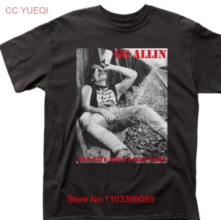 GG Allin You Give Love A Bad Name Shirt Black