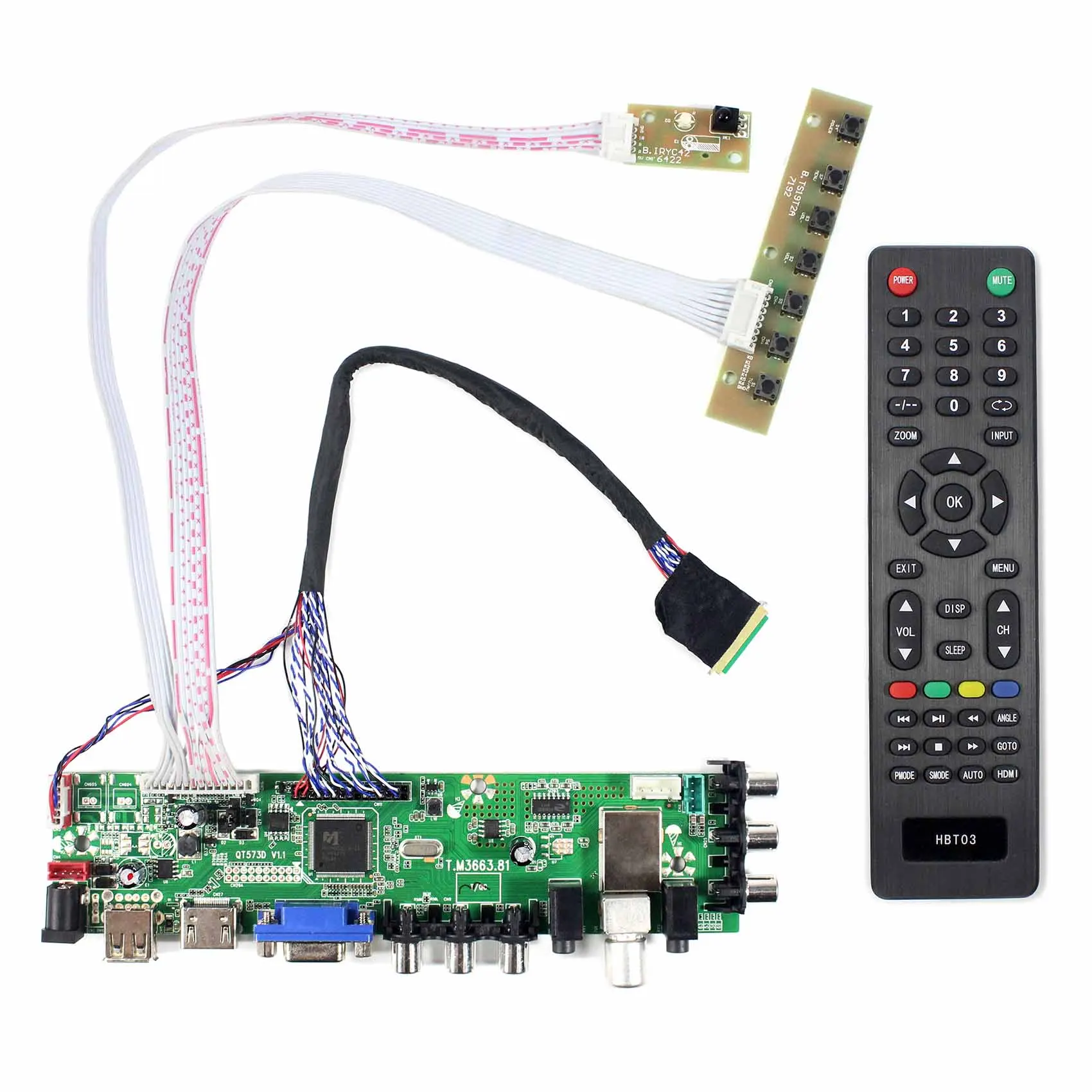 HD MI USB DTV Board For LTN173KT01 B173RW01 B1156RW01 1600x900 LCD Screen