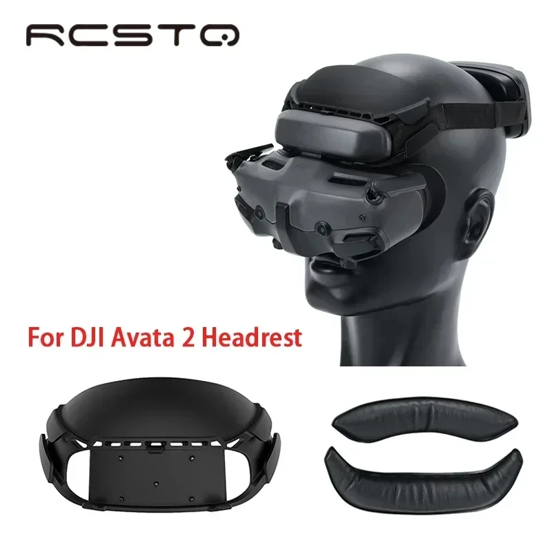RCSTQ Wide Forehead Pillow For DJI Avata 2 /Dji Neo Google 3 Facial Decompression Headrest for DJI Google3 Drones Accessorys