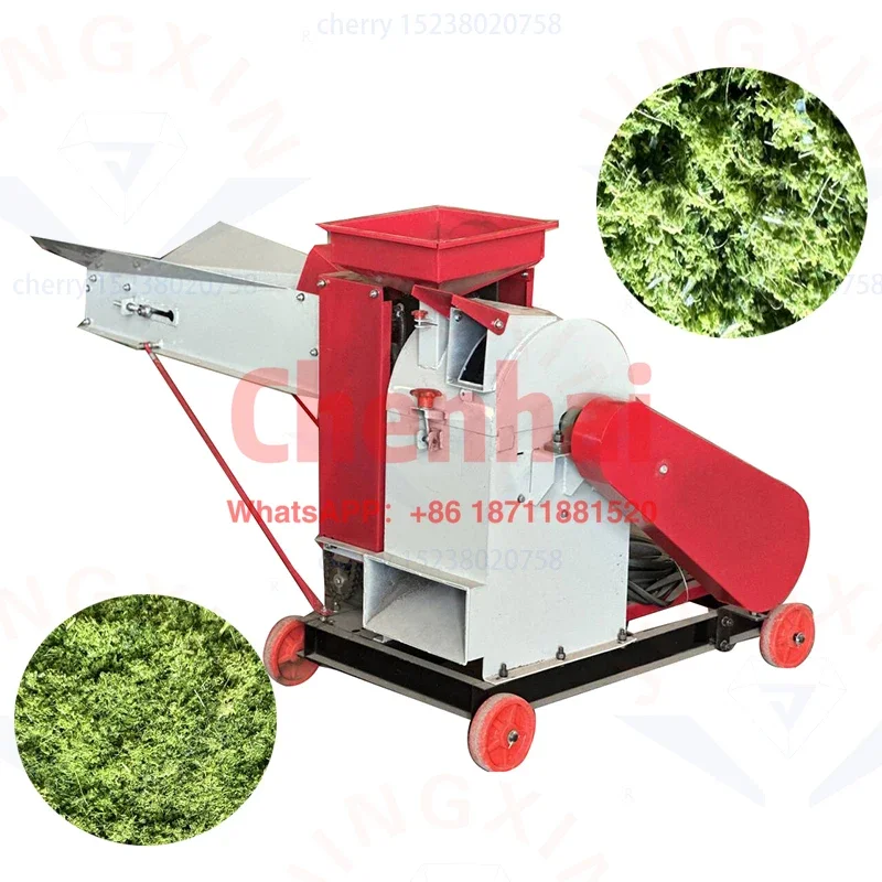 

Large super fine grass beater animal feed straw chopper corn stalk forage silage shredder crusher for sale