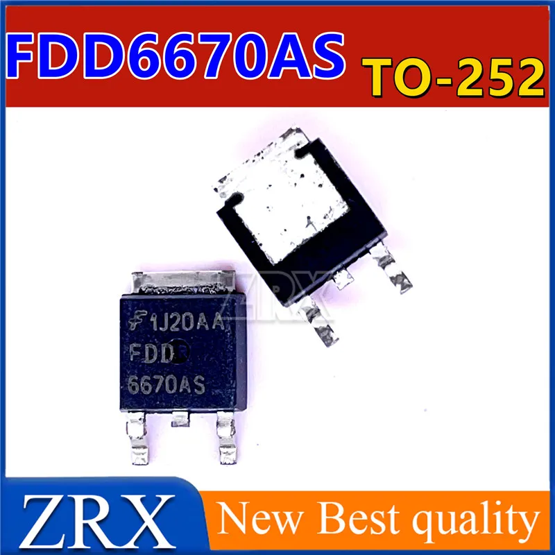 

5Pcs/Lot New FDD6670AS TO252 N-channel MOSFET 30V 76A