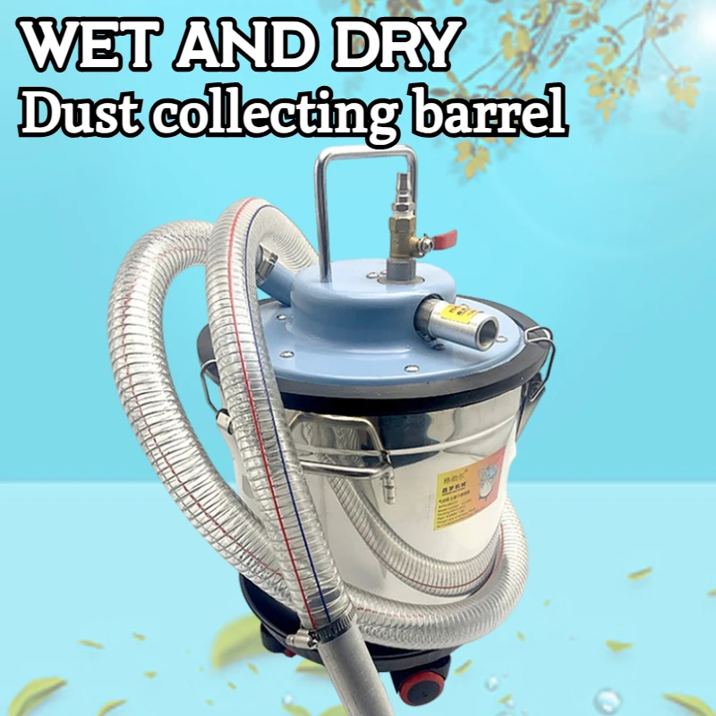 Recycling Waste Cleaning Oil Stains Dry and Wet Dual-use Dust Collection Bucket 20L Industry Pneumatic Vacuum Cleaner
