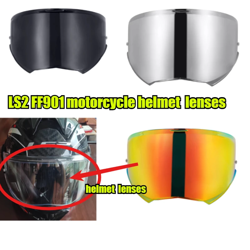 الأصلي LS2 FF901 خوذة قناع مكافحة الضباب ملصق ل خوذة دراجة نارية 4 ألوان السعة دي موتو الهلميتسون بايخيور