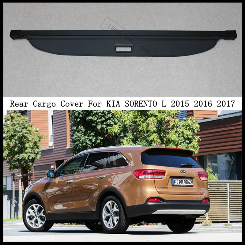 

Rear Cargo Cover For KIA SORENTO L 2015 2016 2017 Privacy Trunk Screen Security Shield Shade Modification Parts