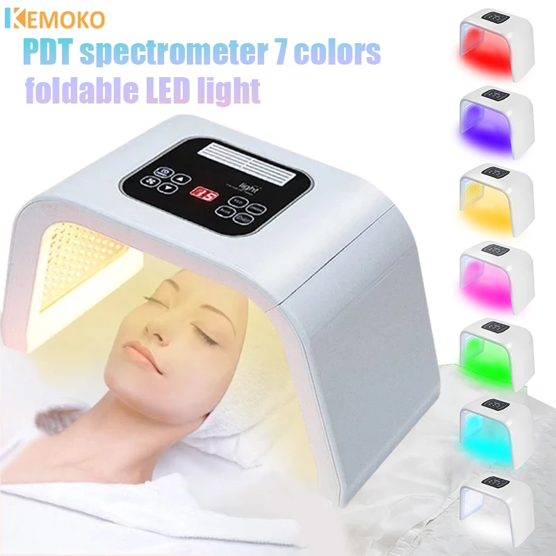 

7 Colors LED Photon Beauty Machine Deep Hydration Nano Spray Skin Rejuvenation Face & Body Mask Salon SPA Skin Care Spa Device