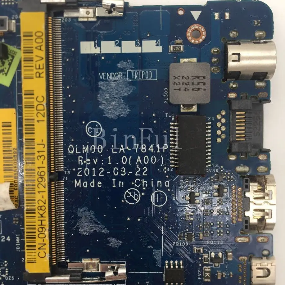

CN-09HK82 09HK82 9HK82 Материнская плата для ноутбука XPS 14 L421X, материнская плата QLM00 LA-7841P с процессором SR0XE I5-3437U, 100% полное тестирование, хорошо