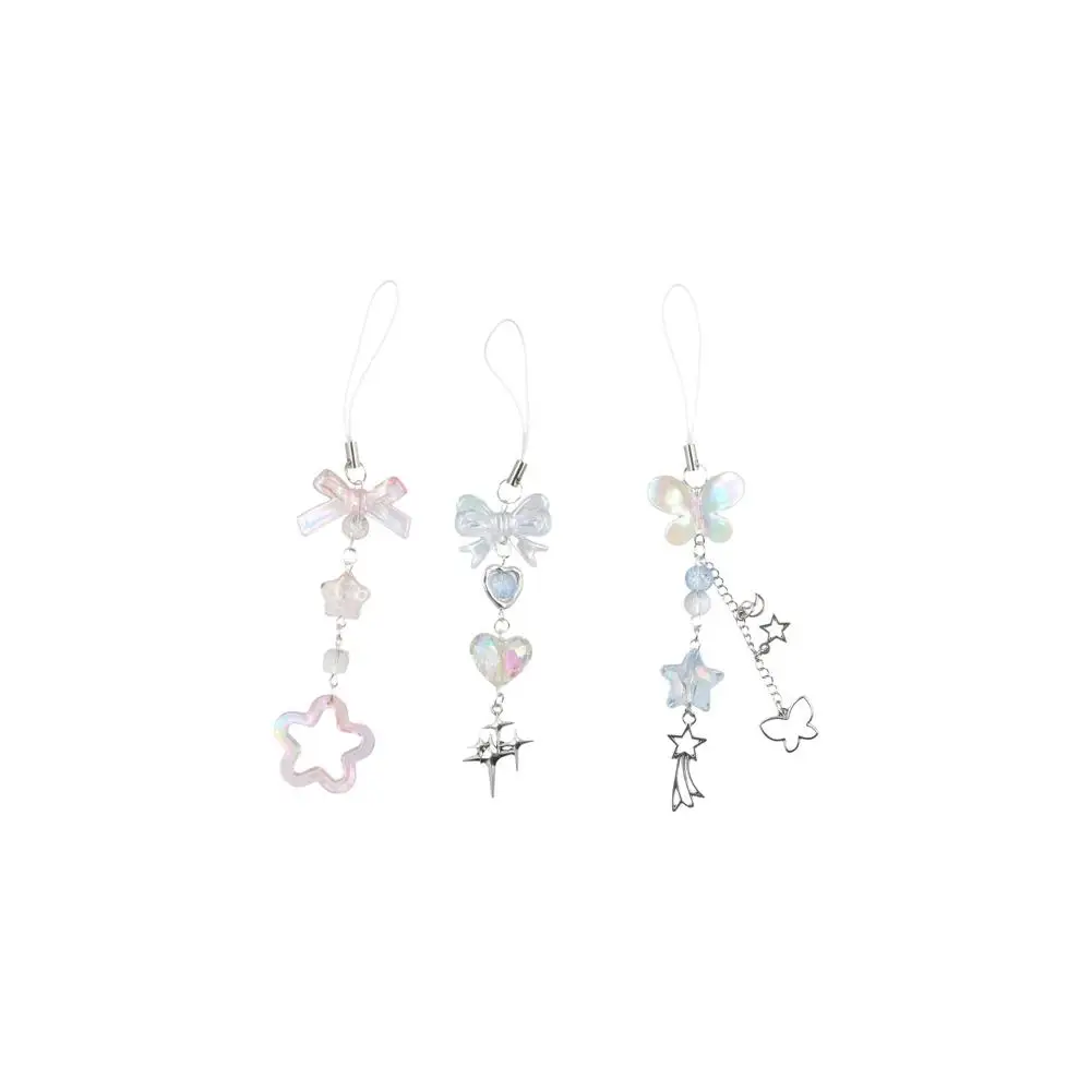 

Kawaii Sweet Girl Y2K Phone Pendant Phonestraps Phone Charms Phone Lanyard Handmade Butterfly Phone Chain Bag Keychain