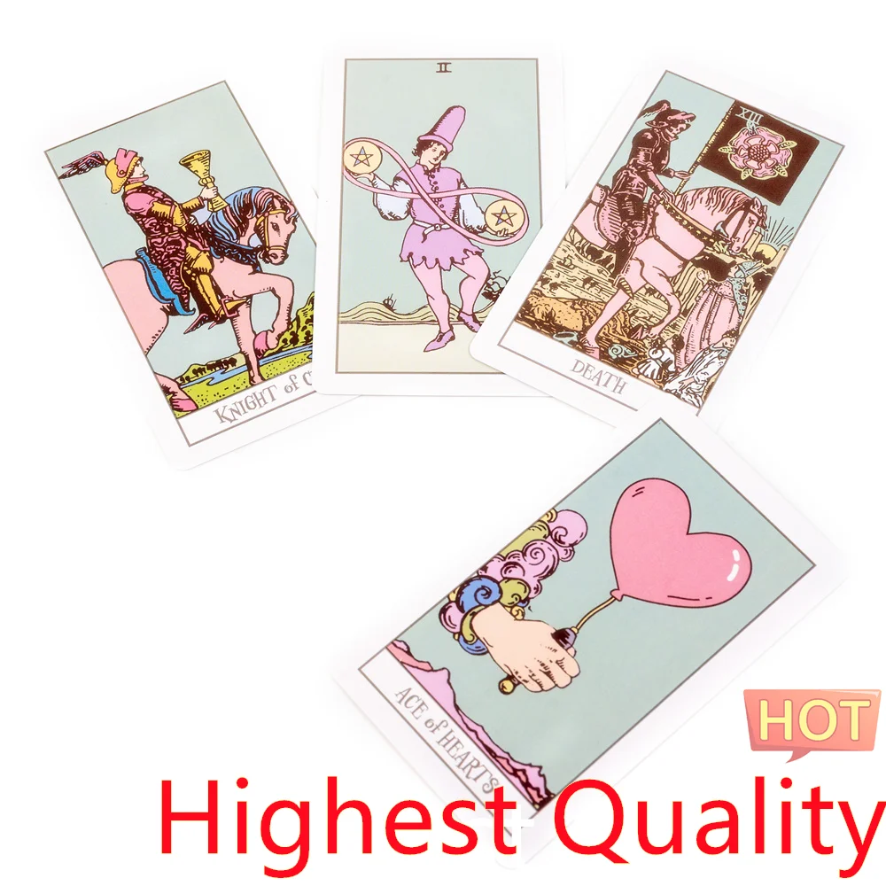 12X7cm Psychic Pastel Rider Tarot Cards Playing  Decks Board Game  Sorcery  Tarot Cards Oracle Cards