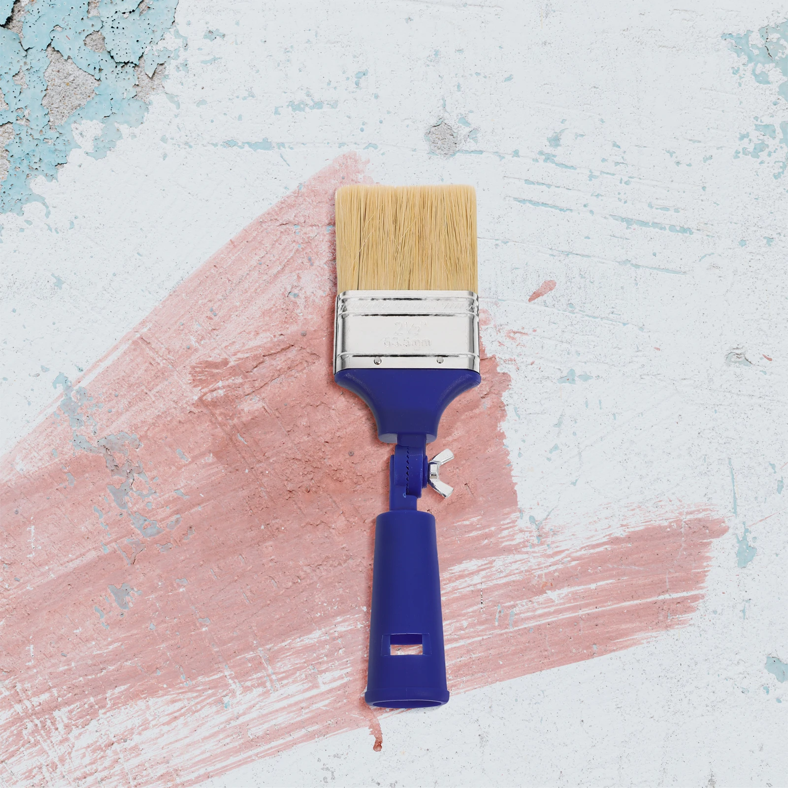 

Adjustable 2.5 Inch Paint Brush No Dead Angle Oil Compatible Easy Clean Flat Tip Trim Tool Painting Supplies For