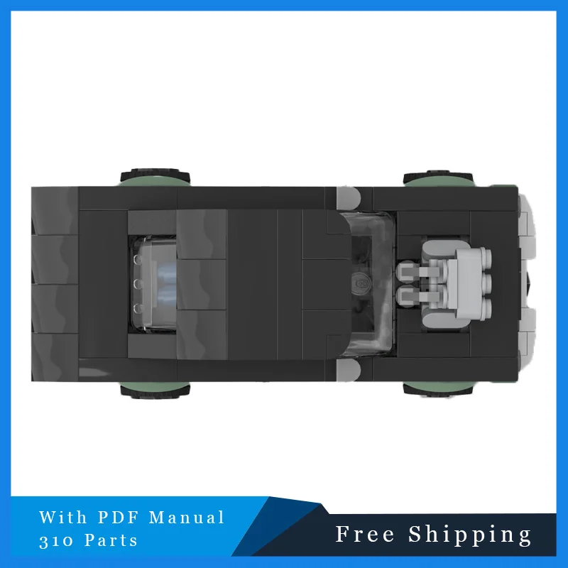 310 pièces célèbre film Sport voiture modulaire MOC blocs de construction modèle créatif enfants éducation bricolage assemblage jouets ensemble cadeau d'anniversaire