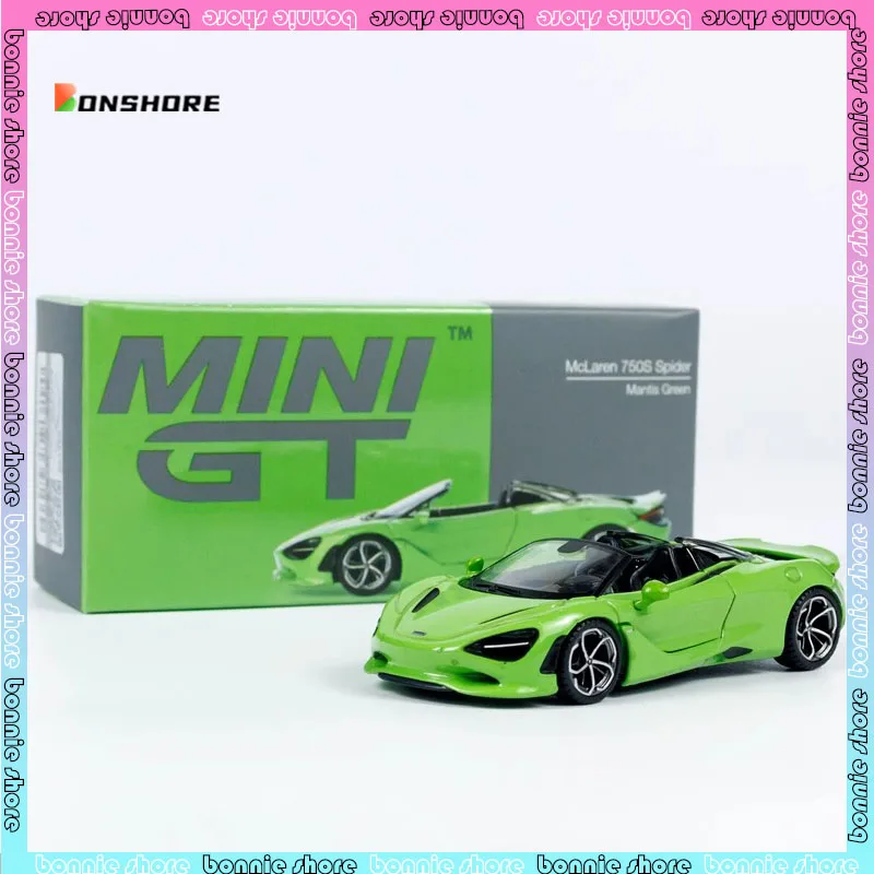 Mini gt modelo de carro 1/64 mclaren 750s modelo de carro liga simulação sala ornamento exibição carros modelo menino coleção presente aniversário