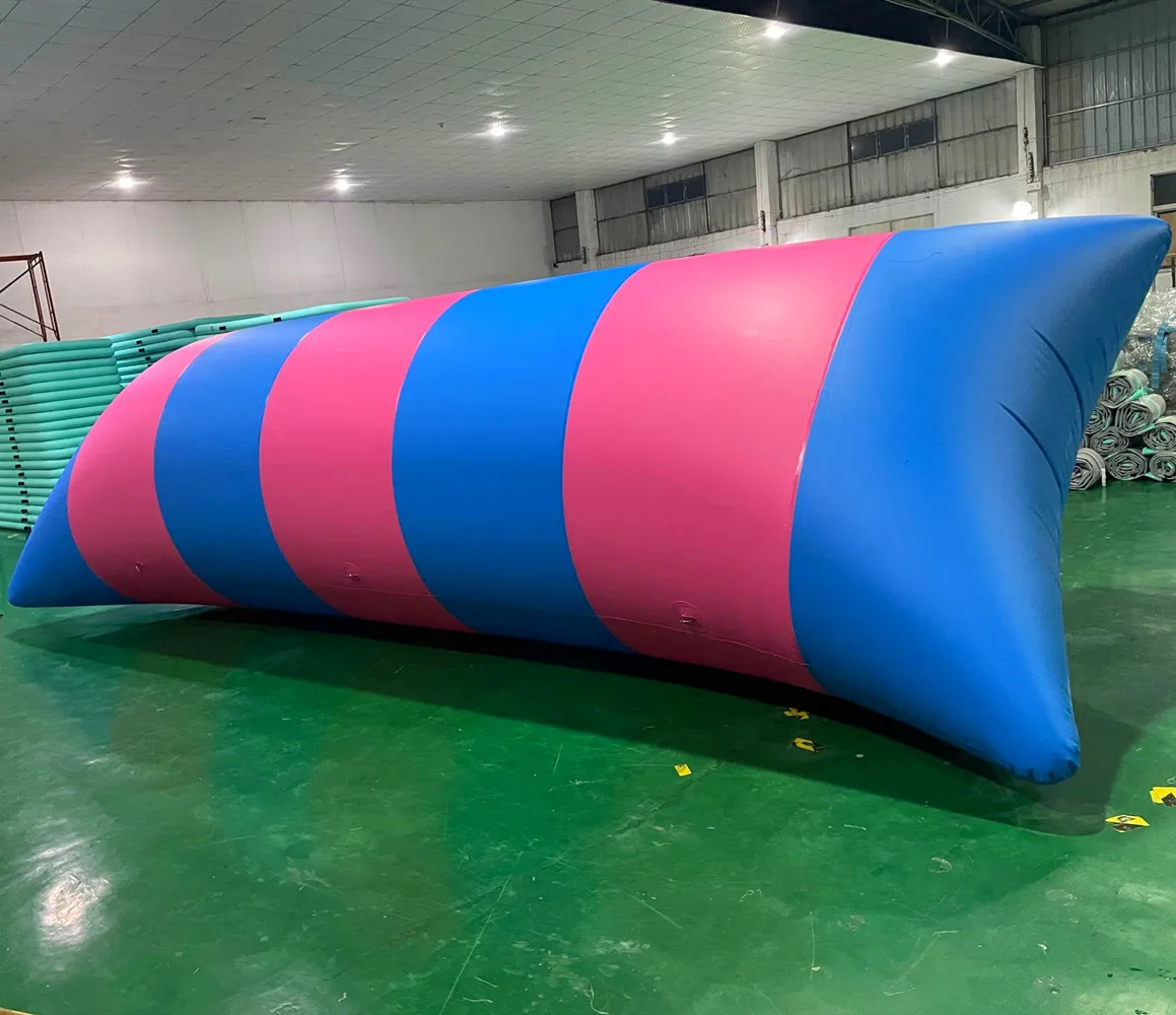 Free Shipping 6x2m 0.9mm Inflatable Water Pillow Water Blob Jump Inflatable Water Blob for Sale Free A Pump