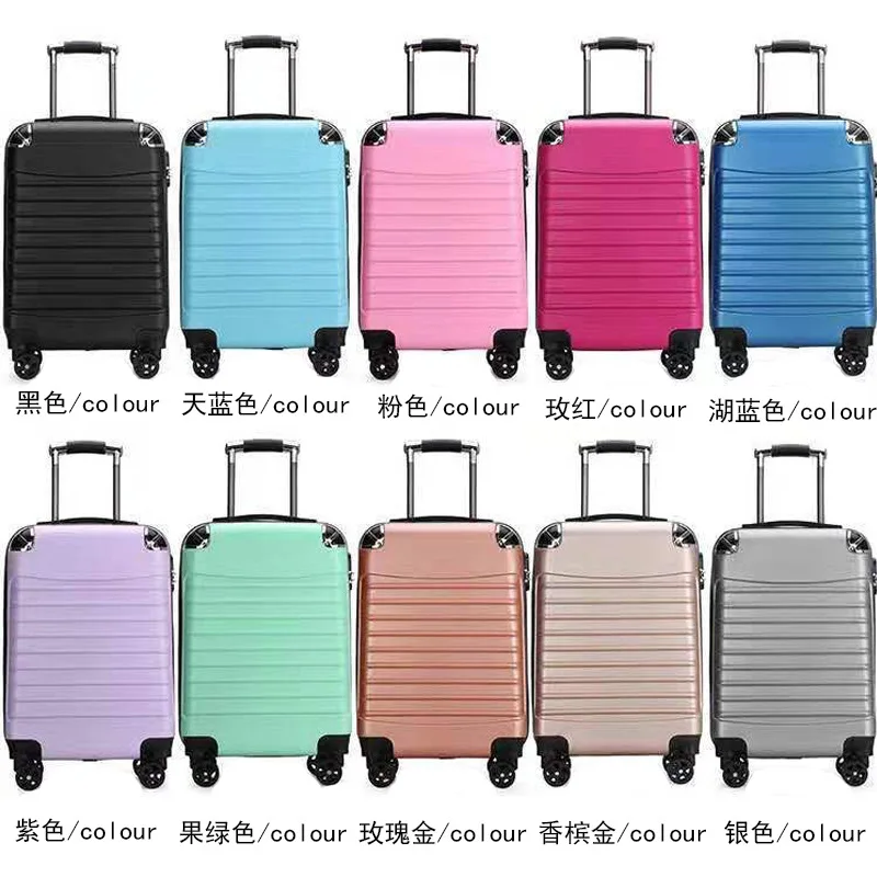 

20 Inch ABS Trolley Luggage Waterproof Travel Suitcase With Wheels Carry-on Boarding Case Valise For Women And Men Free Shipping