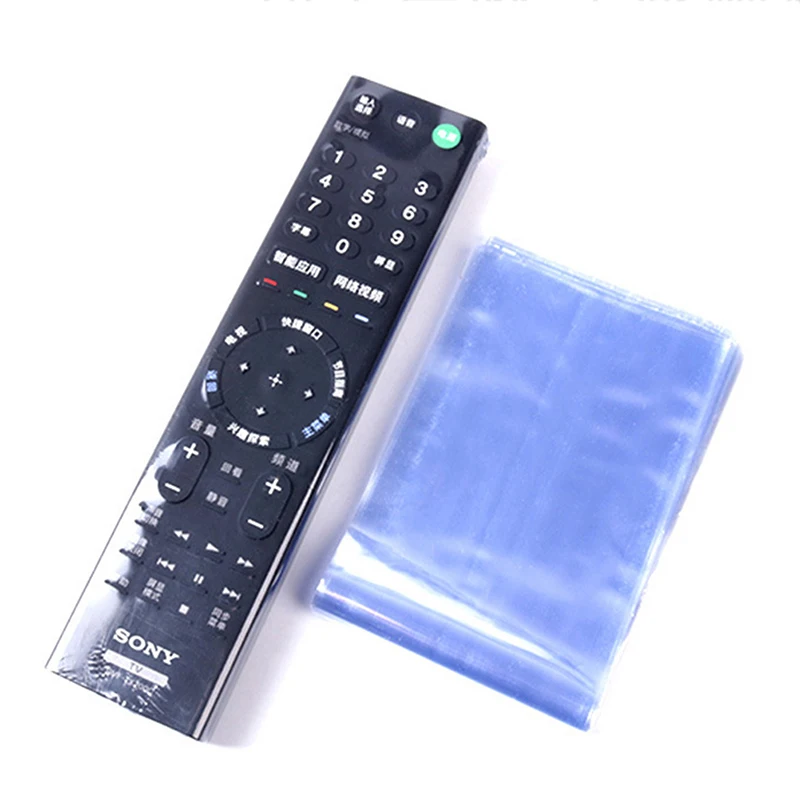 10PCS Transparent Shrink Film Bag Anti-dust Protective Case Cover for TV air conditioner remote Control shrink plastic sheets view 3