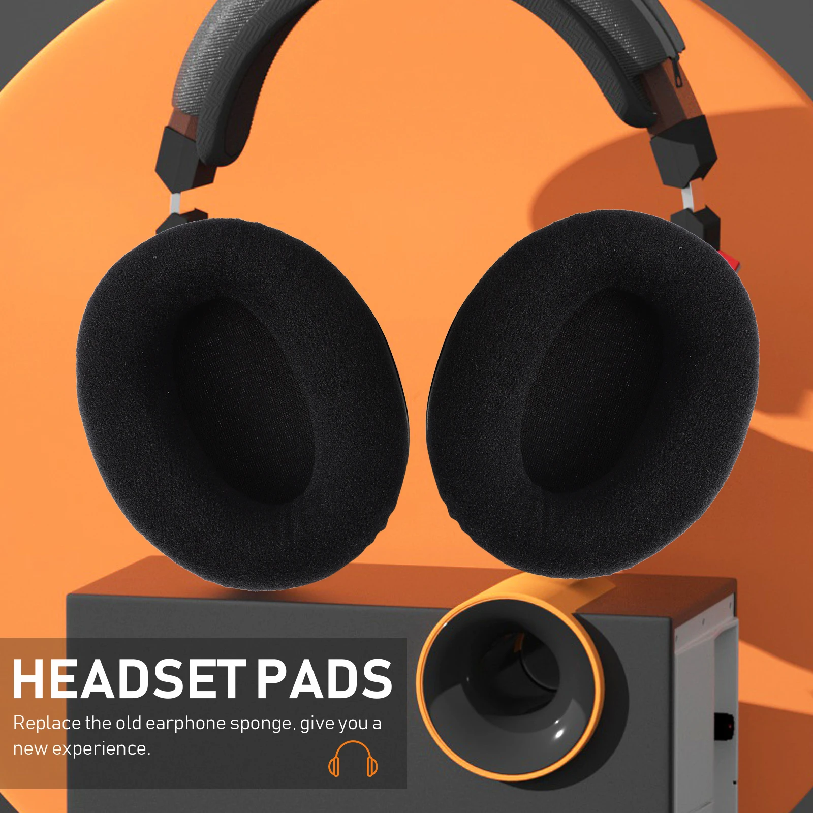 

2 Pcs Headphone Sponge Case Headset Pads Cover Protective Sleeve for Earphone Replacement