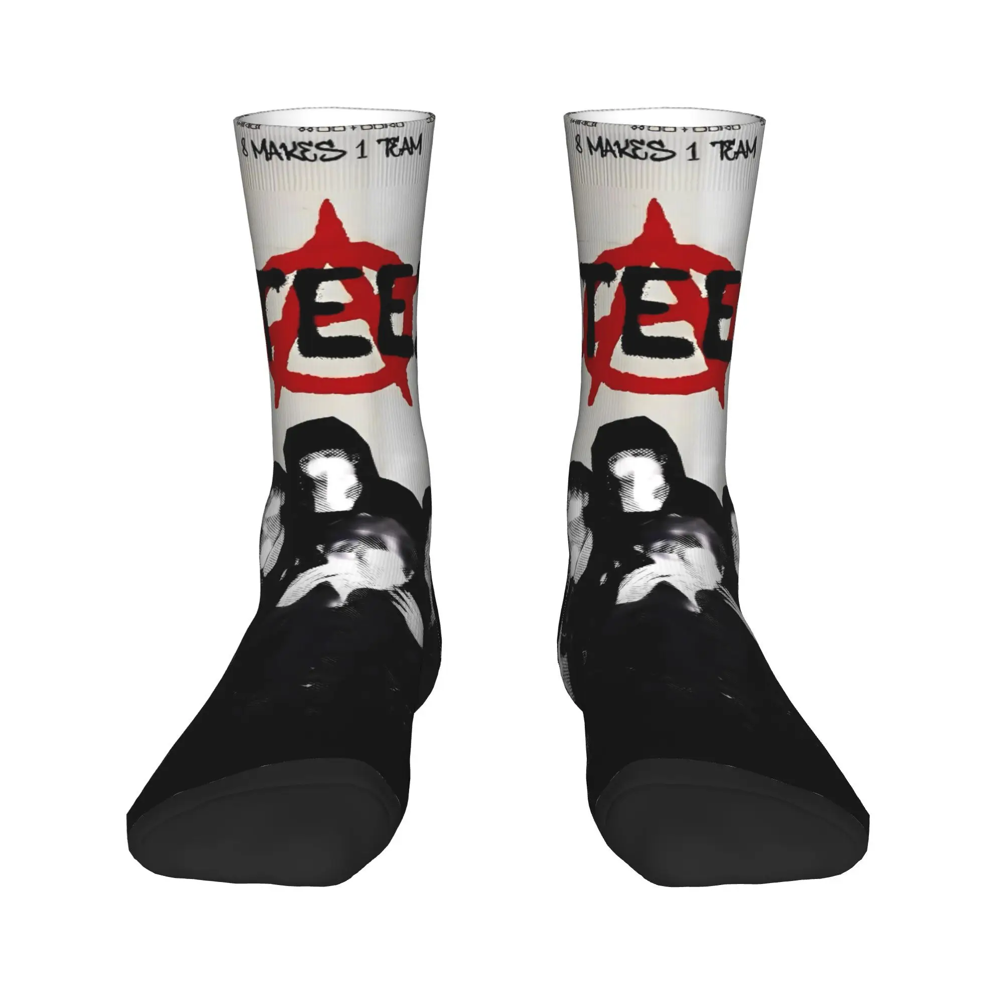 Kpop Ateez Band Stockings  Printed Kawaii Socks Spring Anti Skid Socks Couple Cycling Comfortable Socks