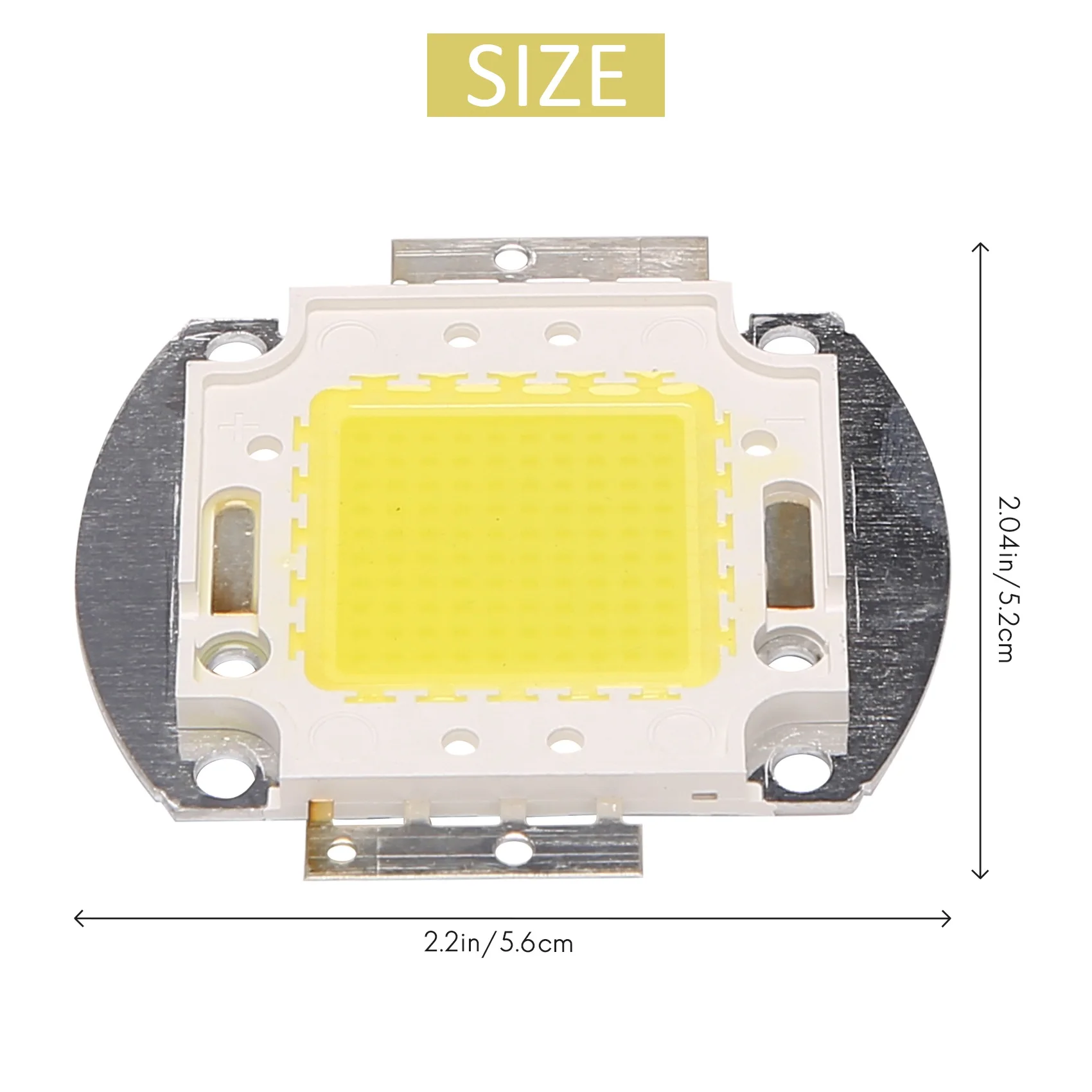 Chip LED de alta potencia, Bombilla blanca de 100W, 7500LM, foco integrado, bricolaje