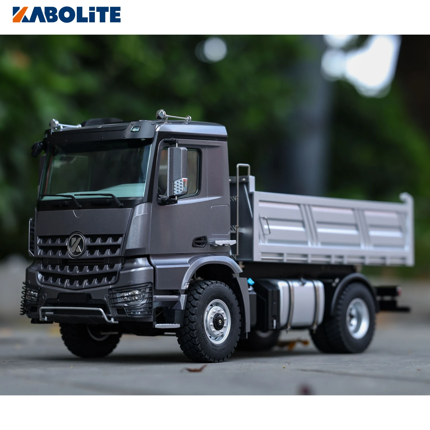 KABOLITE 5701 รีโมทคอนโทรล Tipper รถ 1/14 RTR RC รถบรรทุก 4x4 เสียงแสงระบบสกรูตะกั่วของขวัญของเล่นรุ่น TH24348