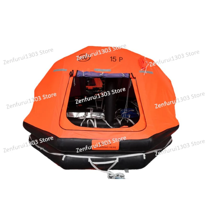 Marine Life Raft Throwing Life Raft Can Be Hoisted Self-righting Fishing Inspection Life Raft, Ship Inspection CCS