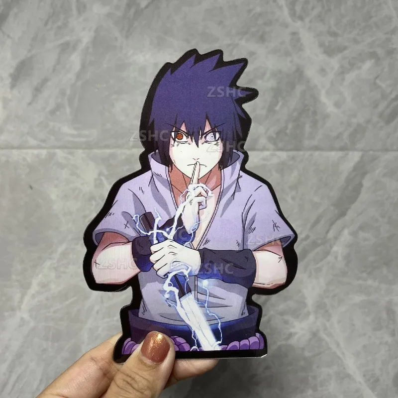 Uchiha Sasuke Sticker NARUTO Motion Sticker Anime Waterproof Decals for Cars,Laptop,Refrigerator,Suitcase,Window,Etc Toy Gift