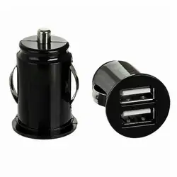 Dual USB Car Charger 1A 5V 2 Port Cigarette Lighter USB Power Adapter Fast Charging Car Phone Charger For All Smart Phones