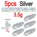 3.5g 5pcs Silver