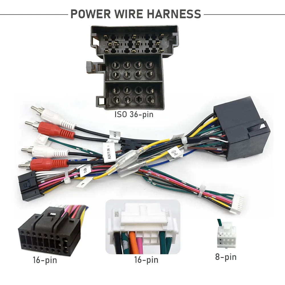 Car radio cable ARC2 power wire harness adapter with CAN Bus