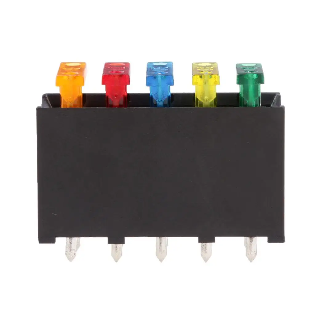 Car Blade Fuse Block Holder 5 Way ATC Plastic Power Distribution for Vehicle Truck Marine Audio Setup