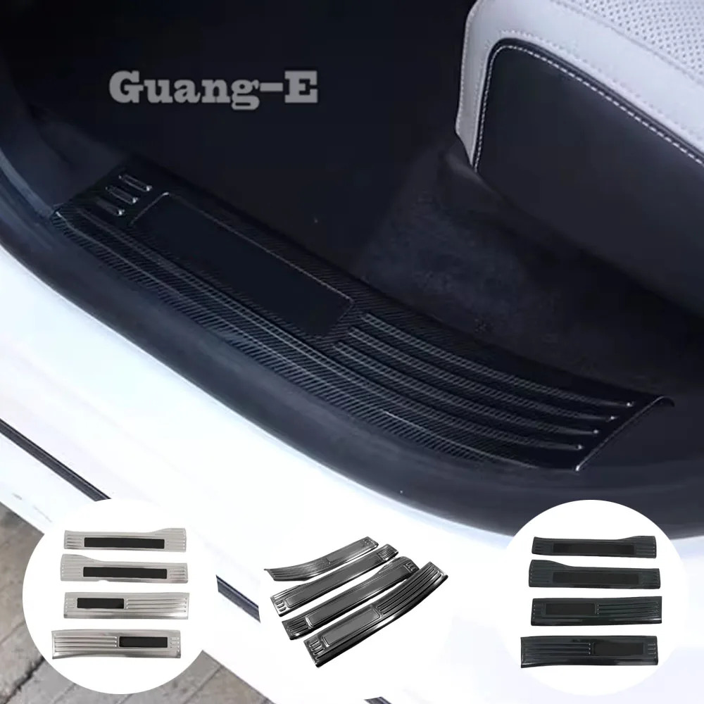

Car Inner Door Sill Scuff Plate Cover Trim Pedal Frame Auto Interior Accessories For Ford Escape/Kuga 2020 2021 2022 2023 2024