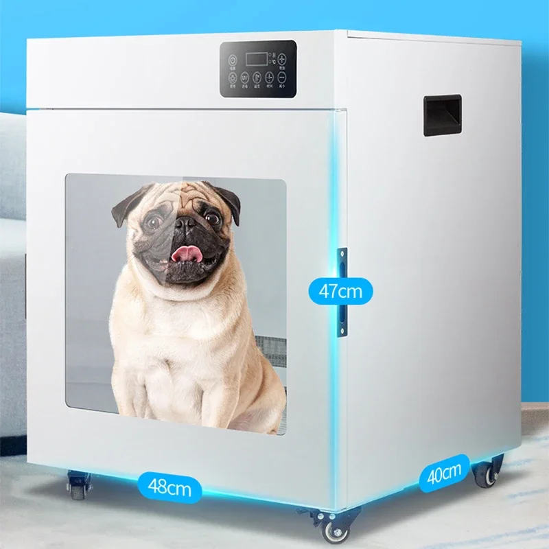 صندوق تجفيف للحيوانات الأليفة، مجفف للقطط والكلاب، مجفف شعر منزلي، حقيبة تجفيف للكلاب الكبيرة والصغيرة، للاستحمام والنفخ