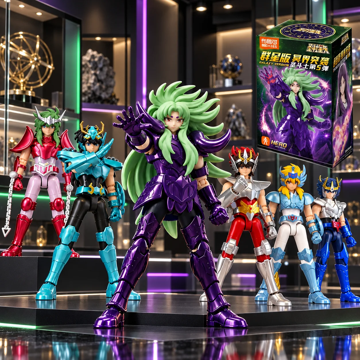 BLOKEES Galaxy Version Wave 1-5 Blind Box | Genuine Saint Seiya Licensed Action Figure Set for Anime Collection & Gift