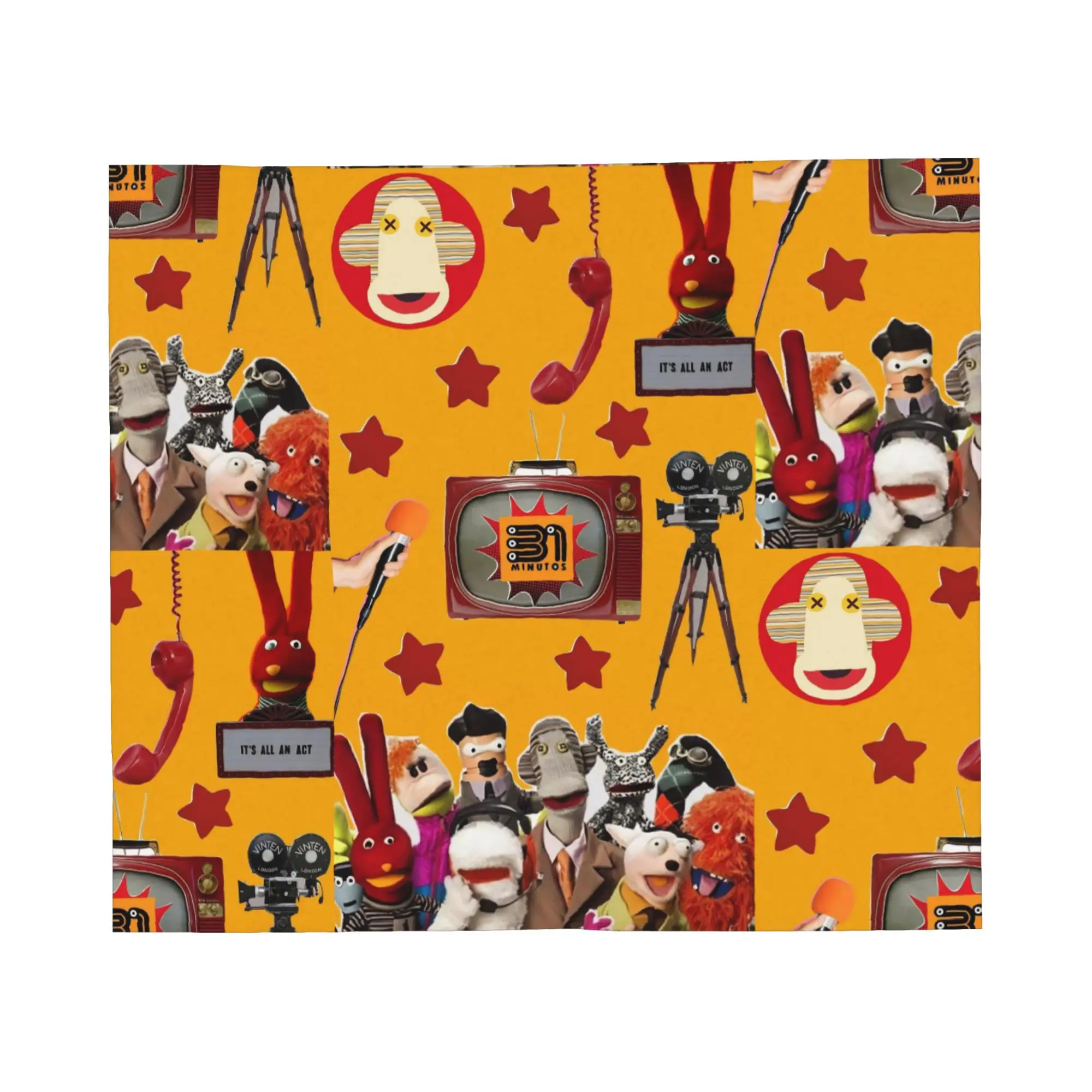 31 Minutos Blanket 31 Minutes Chilean Comedy Flannel Vintage Warm Throw Blanket for Home All Season