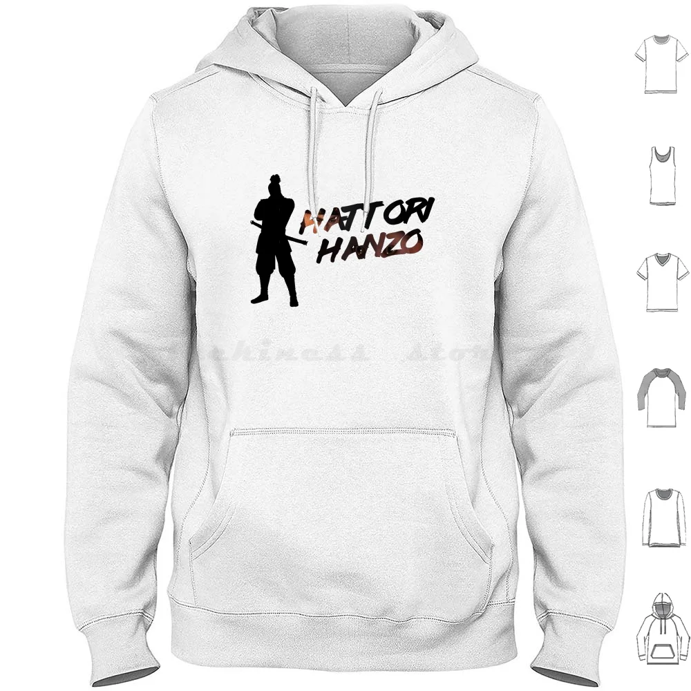 Hattori Hanzo Nioh Silueta Sudadera con capucha de algodón de manga larga William Nioh Cat Spirit Meme Game Videojuego Vidya Yokai Hanzo Hattori