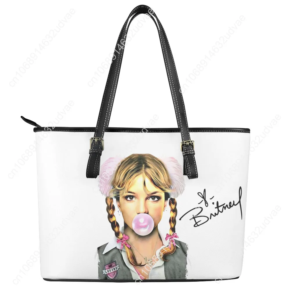 Britney Spears Handbag Womens Mens Personalized Tote Bag Fashion Shoulder Bag Business Commuter Leather Purse Grocery Bag Gift