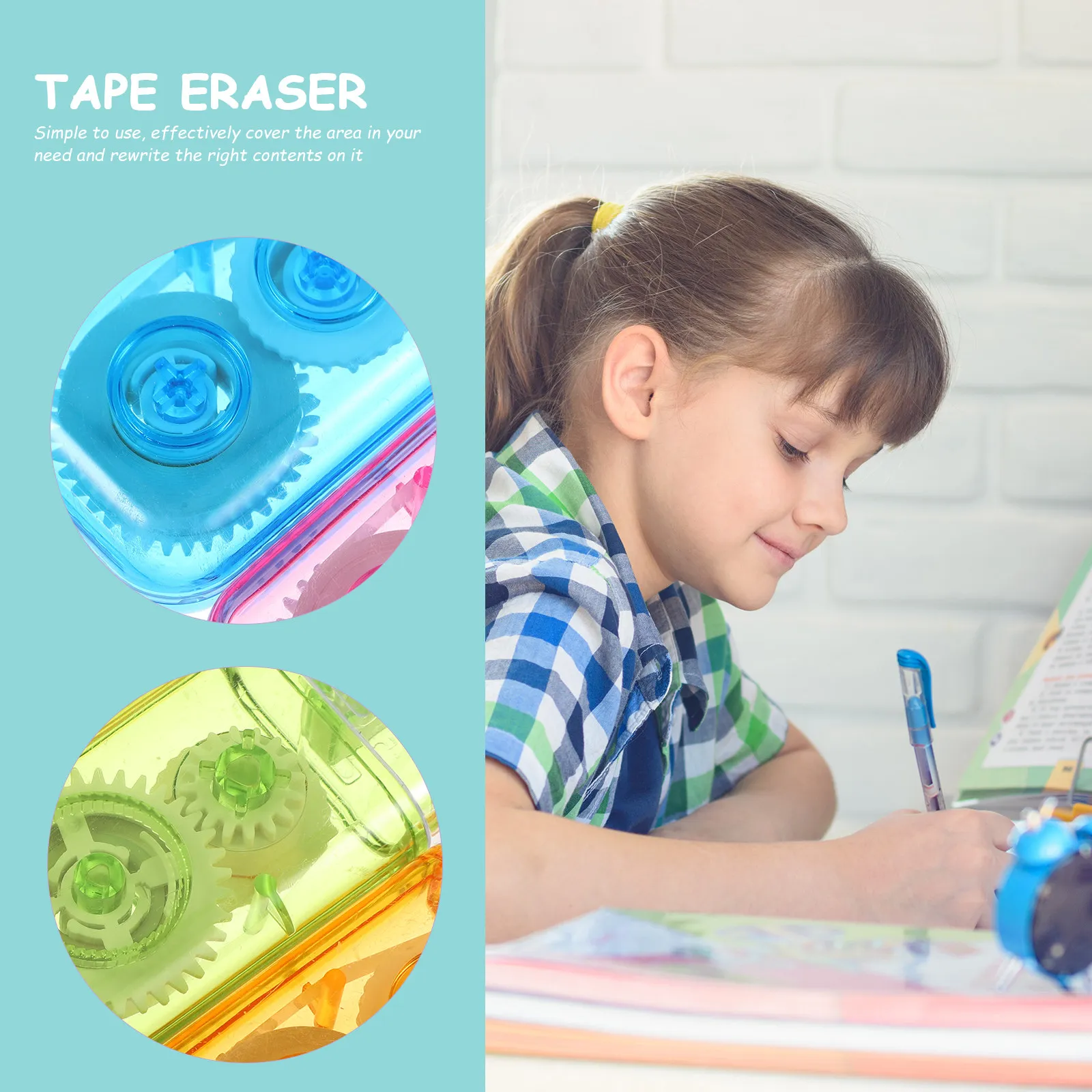 

6pcs Correction Tape For Students Portable Rewritable Eraser Tape Small Stationery Classroom Supplies Writing Corrector