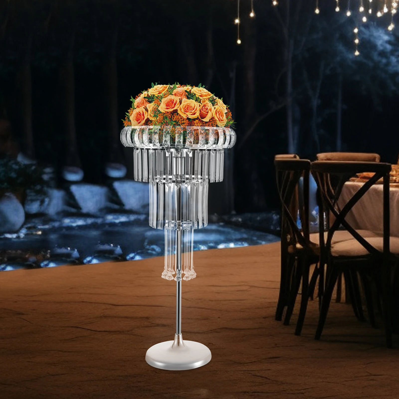 [Soporte de flores de 4 niveles] Soporte de flores de boda de 4 niveles - Hardware - Para fiesta de boda - Resistente fácil de instalar