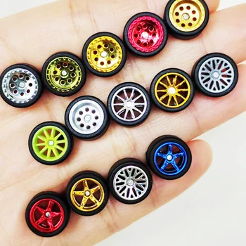 60 Pcs Plastic Toy Wheels & 30 Pcs 2mm Axles - DIY Model Car Parts, 37mm Diameter, For RC Car & Truck Projects - View #3