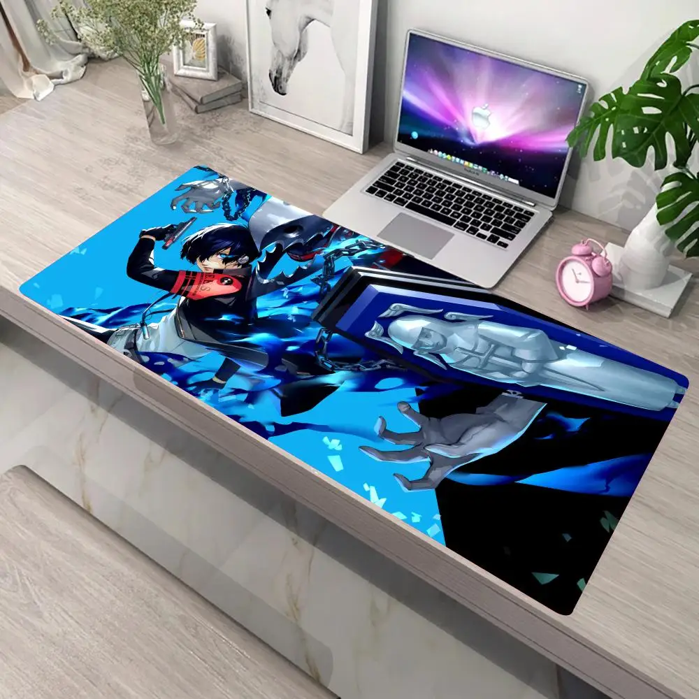 Xxl Mouse Pad  Persona Anime Carpet Table Character Pad Gamer Accessories Game Keyboard Floor Mat Leather Mouse Pad PU